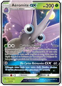 Carte Pokemon Aéromite GX 12/214 Alliance Infaillible