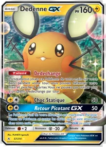 Carte Pokemon Dedenne GX 57/214 Alliance Infaillible