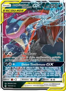 Carte Pokemon Amphinobi et Zoroark GX 107/214 Alliance Infaillible