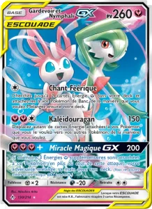 Carte Pokemon Gardevoir et Nymphali GX 130/214 Alliance Infaillible