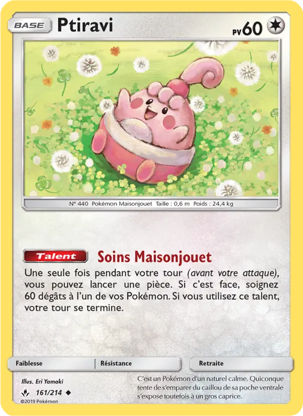 Scan HD carte Pokémon Ptiravi 161/214 — Alliance Infaillible