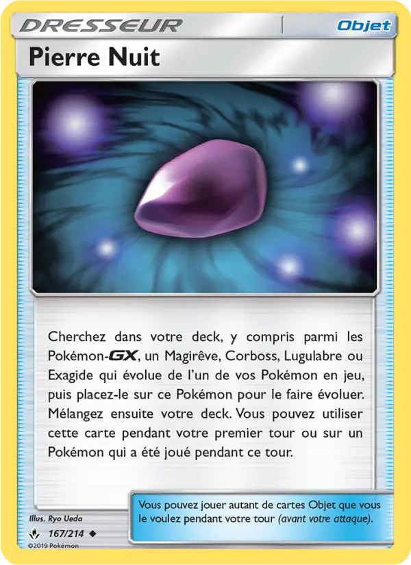 Scan HD carte Pokémon Pierre Nuit 167/214 — Alliance Infaillible
