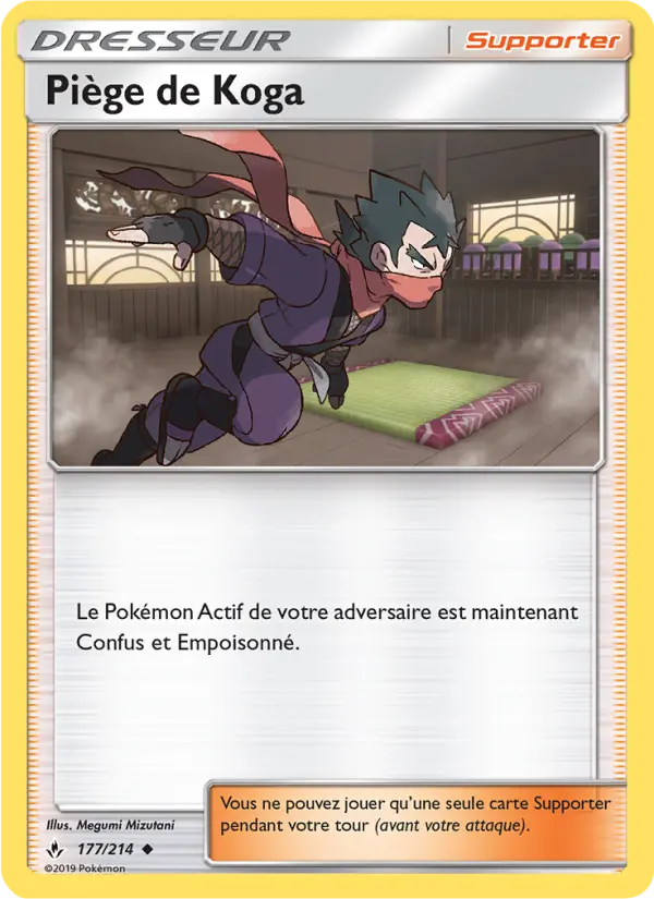 Scan HD carte Pokémon Piège de Koga 177/214 — Alliance Infaillible