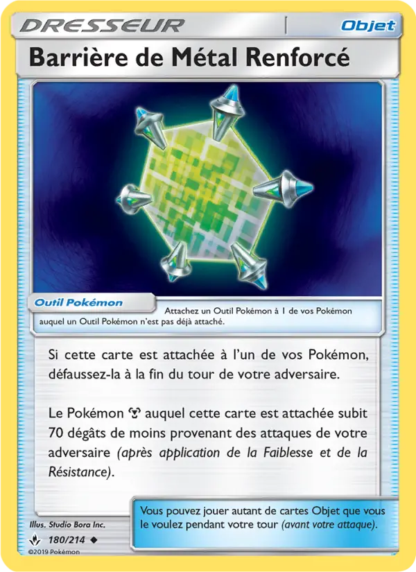 Scan HD carte Pokémon Barrière de Métal Renforcé 180/214 — Alliance Infaillible