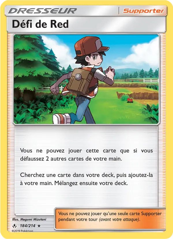 Scan HD carte Pokémon Défi de Red 184/214 — Alliance Infaillible