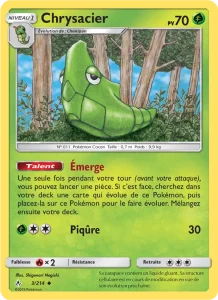 Carte Pokémon Chrysacier 3/214