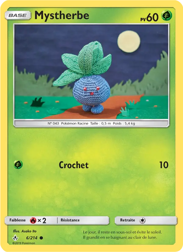 Scan HD carte Pokémon Mystherbe 6/214 — Alliance Infaillible