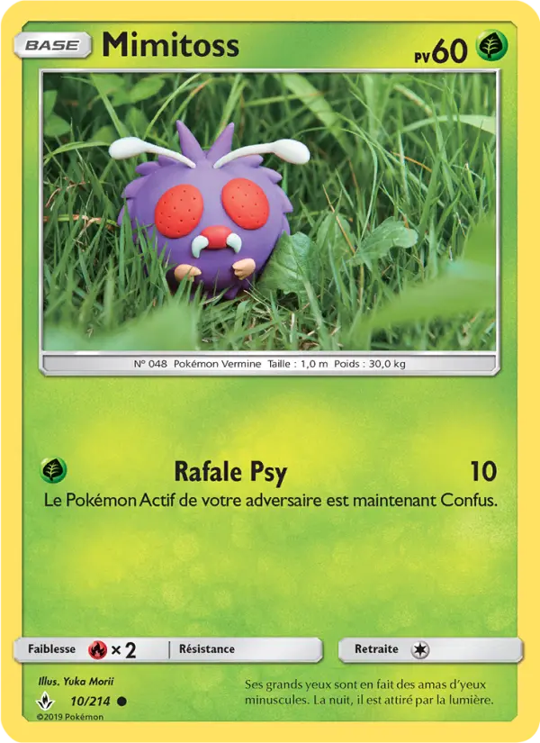 Scan HD carte Pokémon Mimitoss 10/214 — Alliance Infaillible