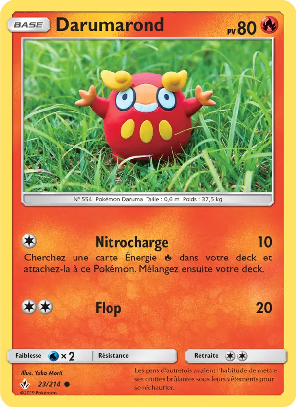 Scan HD carte Pokémon Darumarond 23/214 — Alliance Infaillible