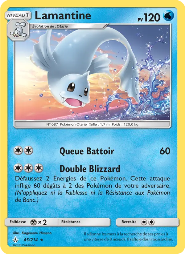 Scan HD carte Pokémon Lamantine 45/214 — Alliance Infaillible
