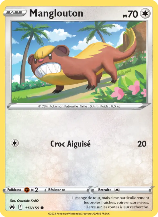 Scan HD carte Pokémon Manglouton 117/159 — Zénith Suprême
