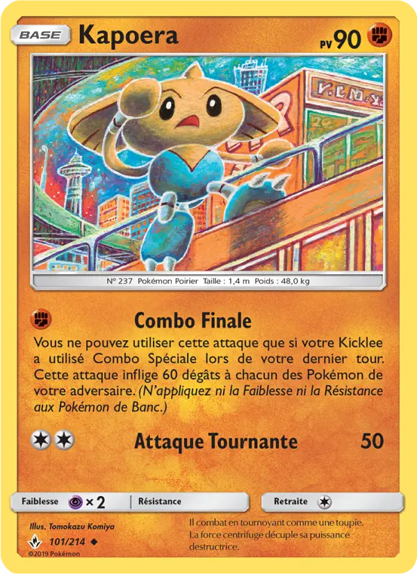 Scan HD carte Pokémon Kapoera 101/214 — Alliance Infaillible