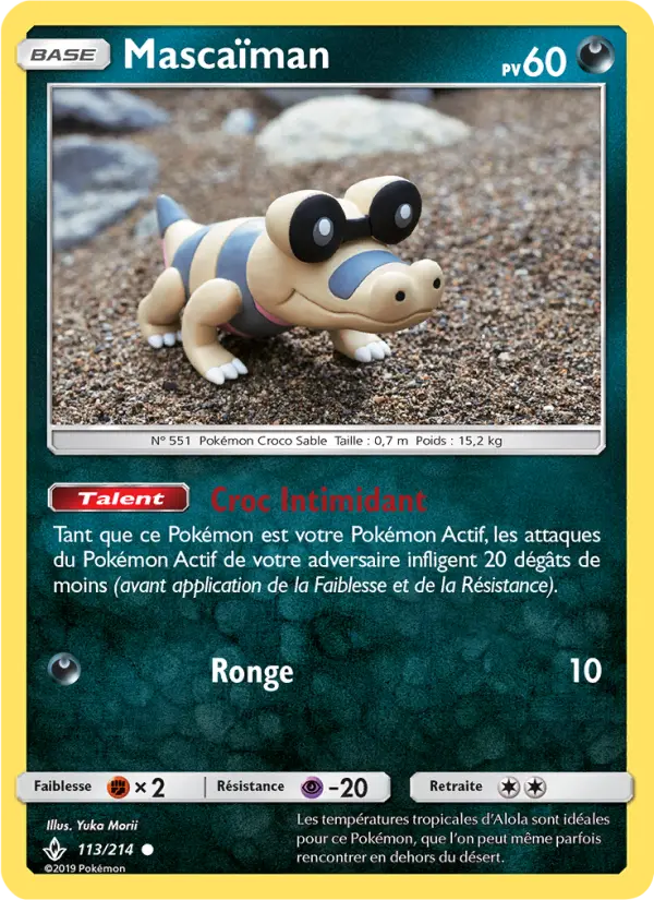 Scan HD carte Pokémon Mascaïman 113/214 — Alliance Infaillible