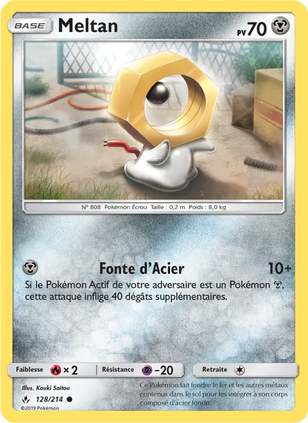Scan HD carte Pokémon Meltan 128/214 — Alliance Infaillible