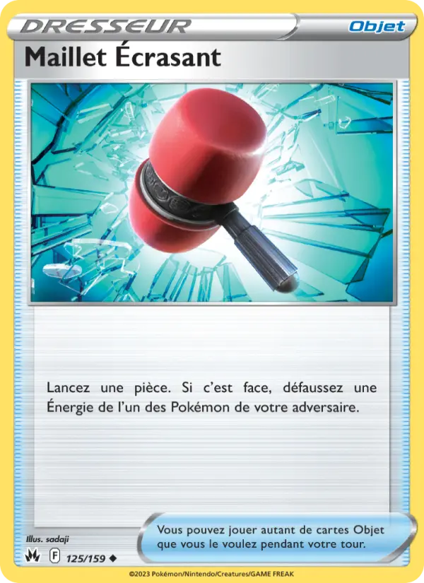 Scan HD carte Pokémon Maillet Écrasant 125/159 — Zénith Suprême