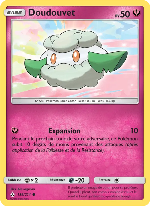 Scan HD carte Pokémon Doudouvet 139/214 — Alliance Infaillible