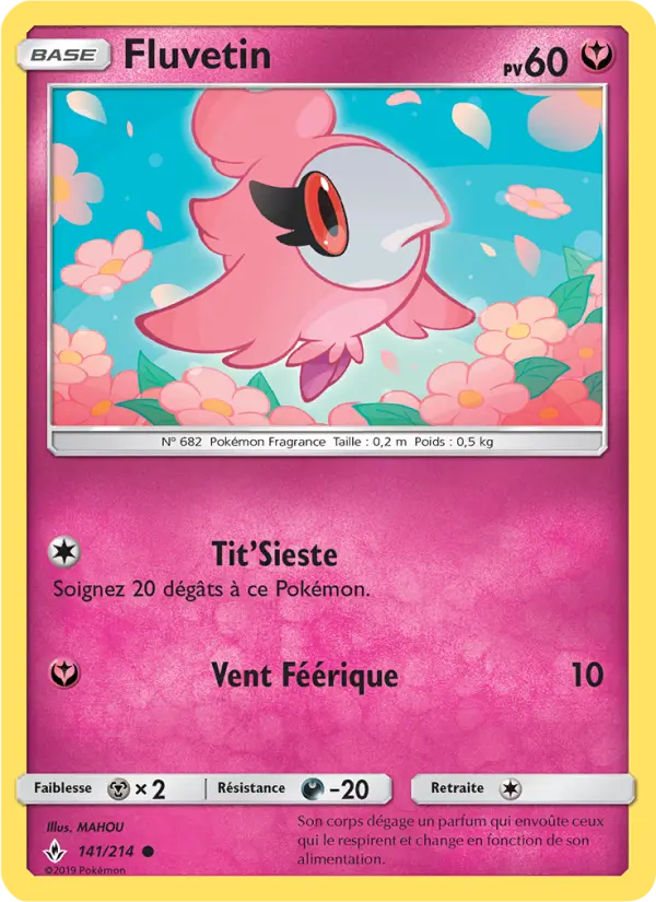 Scan HD carte Pokémon Fluvetin 141/214 — Alliance Infaillible
