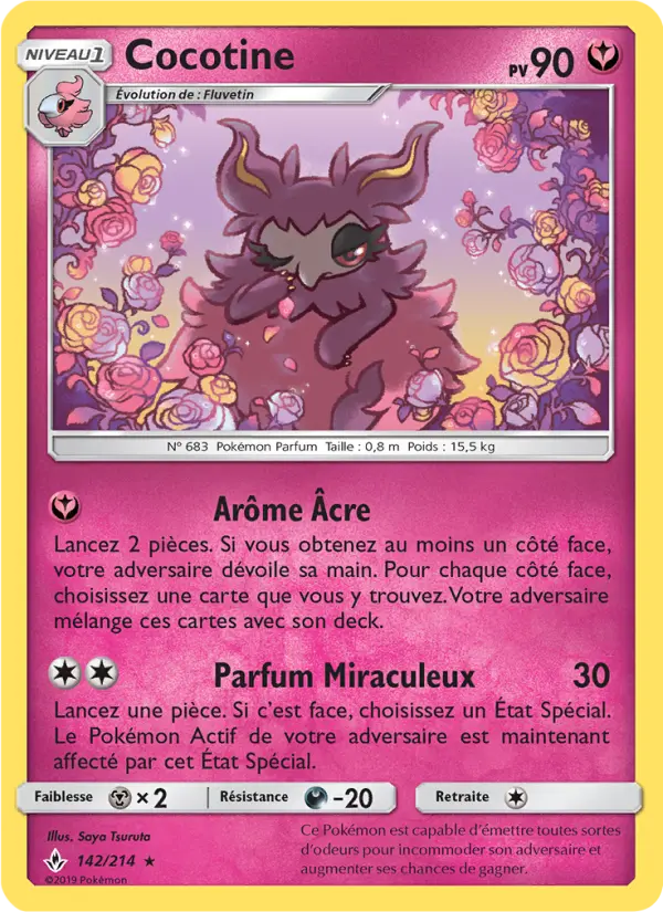 Scan HD carte Pokémon Cocotine 142/214 — Alliance Infaillible