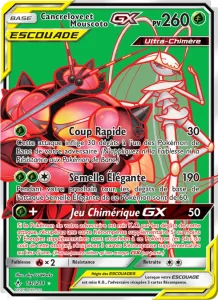 Carte Pokemon Cancrelove et Mouscoto GX 191/214 Alliance Infaillible