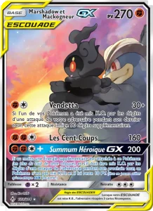 Carte Pokemon Marshadow et Mackogneur GX 199/214 Alliance Infaillible
