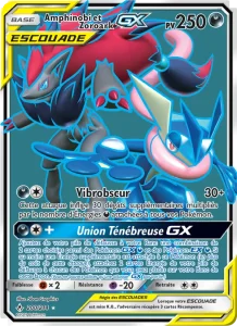 Carte Pokemon Amphinobi et Zoroark GX 200/214 Alliance Infaillible