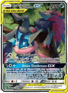 Carte Pokemon Amphinobi et Zoroark GX 201/214 Alliance Infaillible