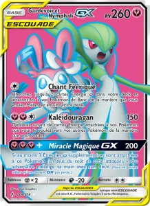 Carte Pokemon Gardevoir et Nymphali GX 204/214 Alliance Infaillible