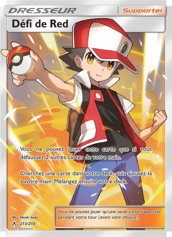 Scan HD carte Pokémon Défi de Red 213/214 — Alliance Infaillible