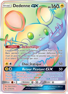 Carte Pokemon Dedenne GX 219/214 Alliance Infaillible