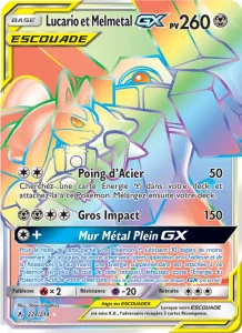 Carte Pokémon Lucario et Melmetal GX 224 Alliance Infaillible