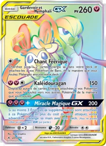 Carte Pokémon Gardevoir et Nymphali GX 225 Alliance Infaillible