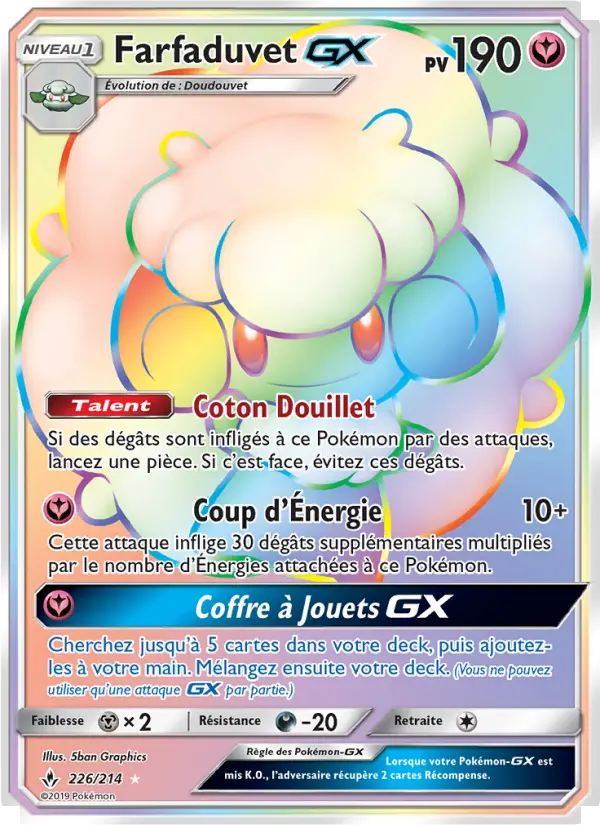Scan HD carte Pokémon Farfaduvet GX 226/214 — Alliance Infaillible