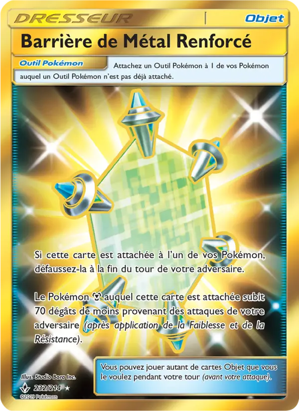 Scan HD carte Pokémon Barrière de Métal Renforcé 232/214 — Alliance Infaillible