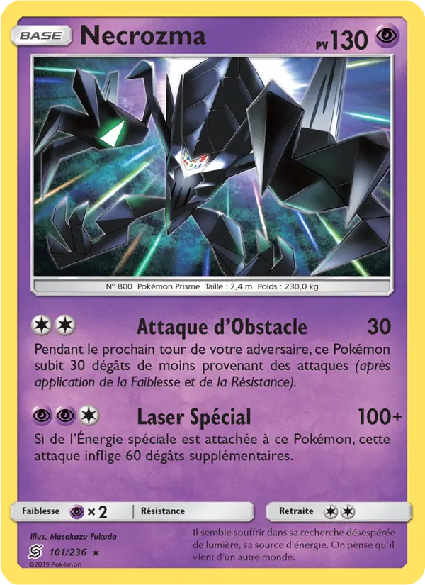 Scan HD carte Pokémon Necrozma 101/236 — Harmonie des Esprits
