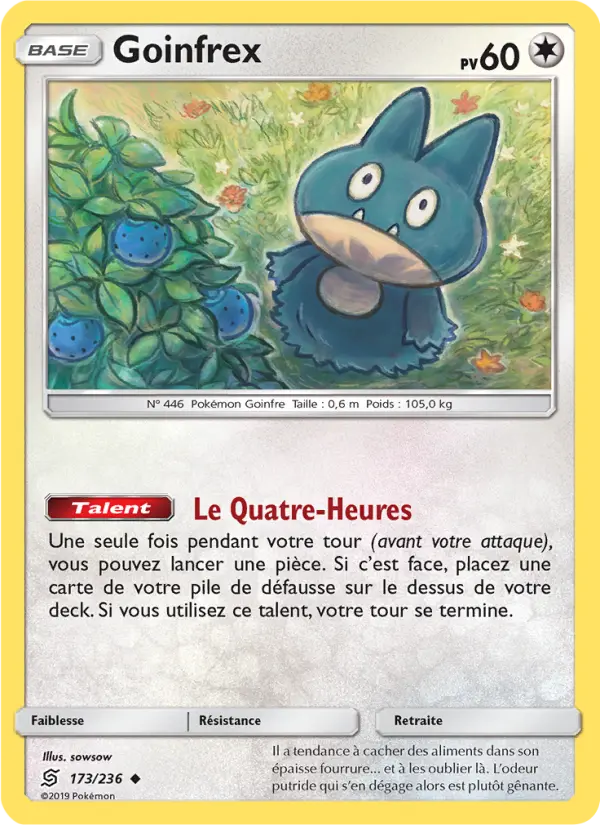 Scan HD carte Pokémon Goinfrex 173/236 — Harmonie des Esprits