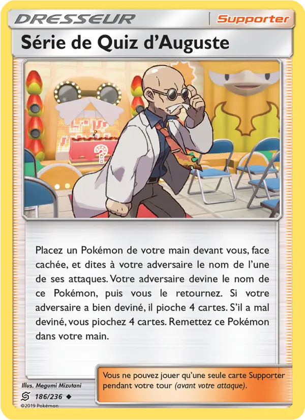 Scan HD carte Pokémon Série de Quiz d’Auguste 186/236 — Harmonie des Esprits