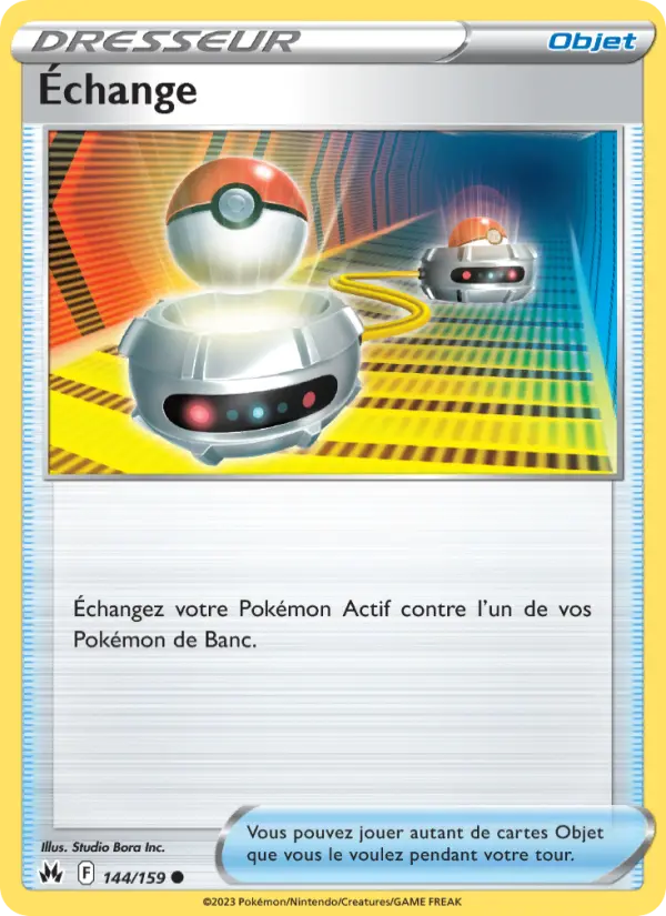 Scan HD carte Pokémon Échange 144/159 — Zénith Suprême