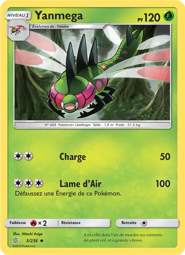 Scan HD carte Pokémon Yanmega 3/236 — Harmonie des Esprits