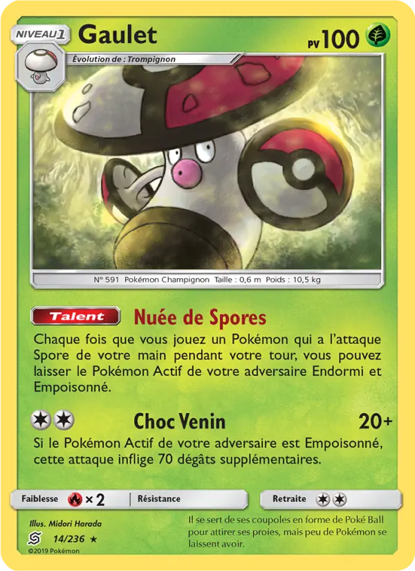 Scan HD carte Pokémon Gaulet 14/236 — Harmonie des Esprits