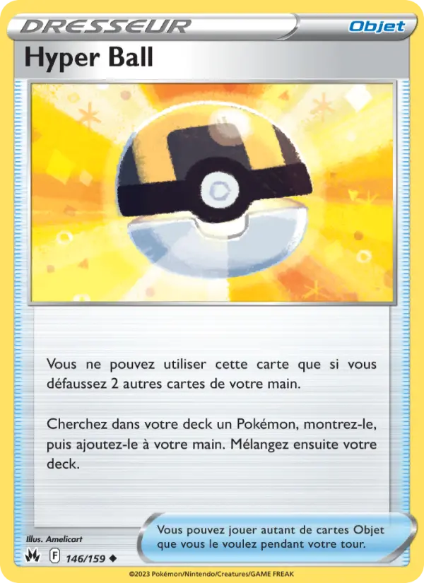 Scan HD carte Pokémon Hyper Ball 146/159 — Zénith Suprême