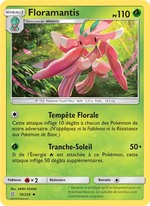 Scan HD carte Pokémon Floramantis 16/236 — Harmonie des Esprits