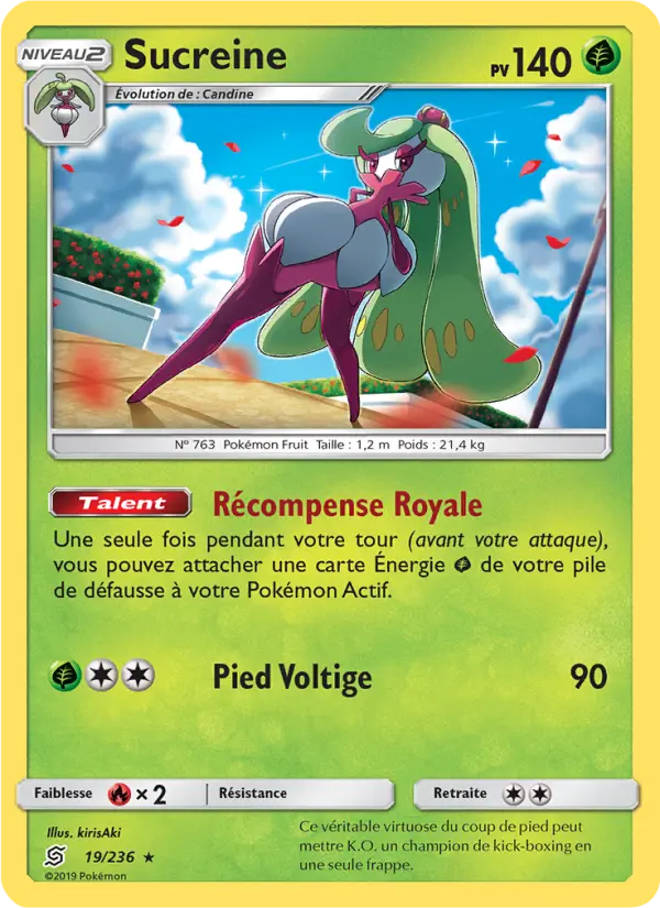 Scan HD carte Pokémon Sucreine 19/236 — Harmonie des Esprits