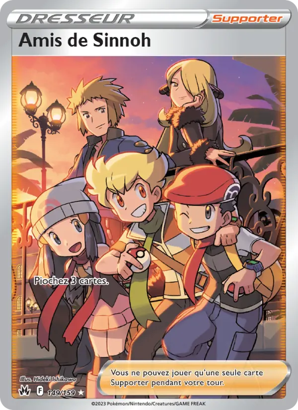 Scan HD carte Pokémon Amis de Sinnoh 149/159 — Zénith Suprême