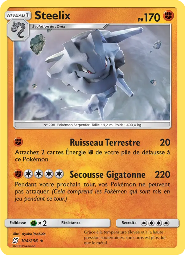 Scan HD carte Pokémon Steelix 104/236 — Harmonie des Esprits