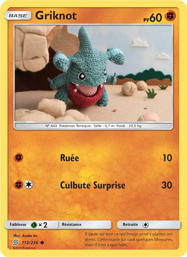 Scan HD carte Pokémon Griknot 112/236 — Harmonie des Esprits