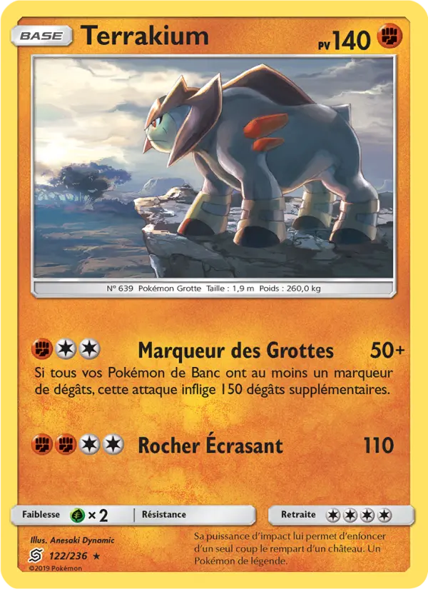 Scan HD carte Pokémon Terrakium 122/236 — Harmonie des Esprits