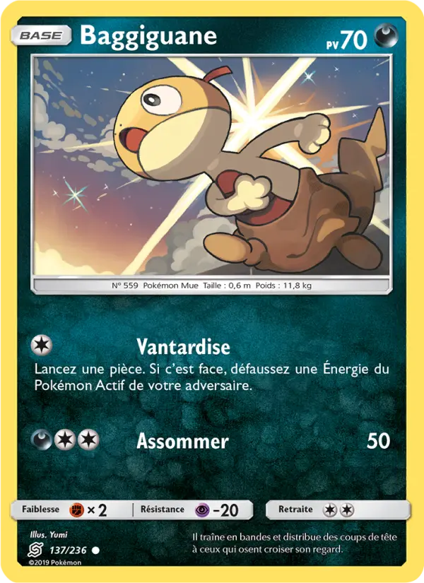 Scan HD carte Pokémon Baggiguane 137/236 — Harmonie des Esprits