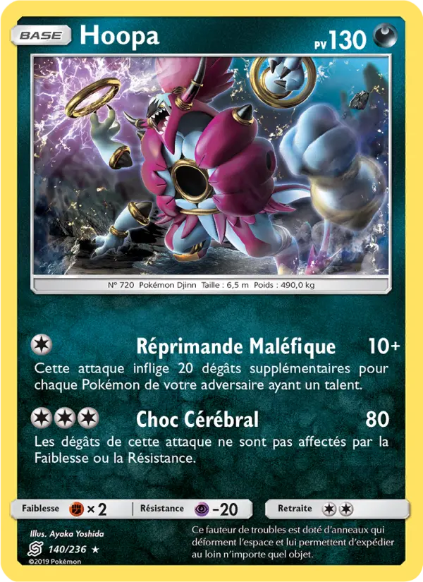 Scan HD carte Pokémon Hoopa 140/236 — Harmonie des Esprits
