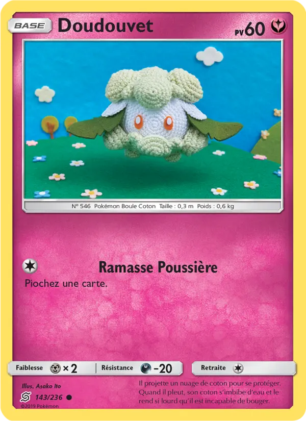 Scan HD carte Pokémon Doudouvet 143/236 — Harmonie des Esprits