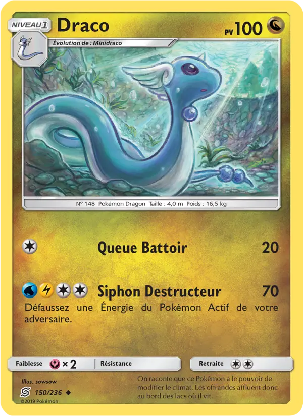 Scan HD carte Pokémon Draco 150/236 — Harmonie des Esprits